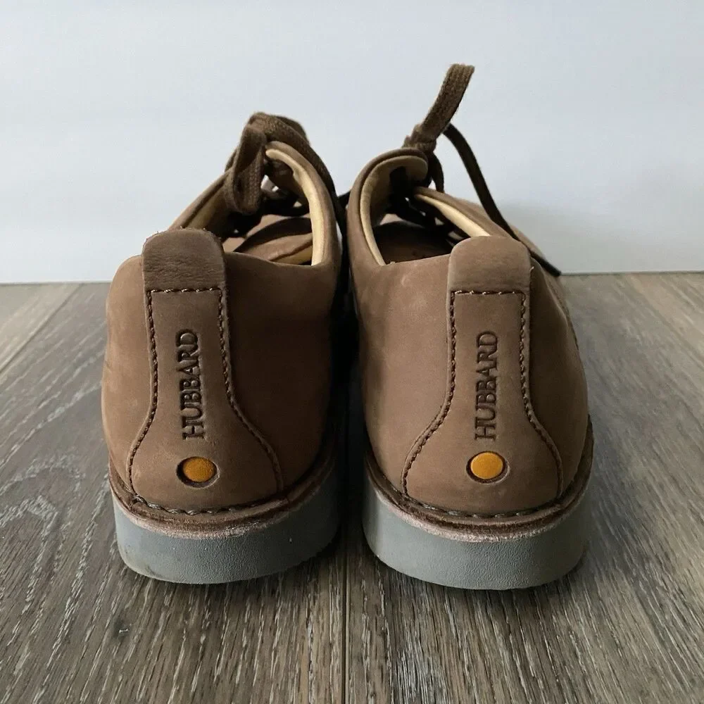 Samuel Hubbard Free Shoes Mens 10 Brown Nubuck Leather Oxford Vibram Comfort